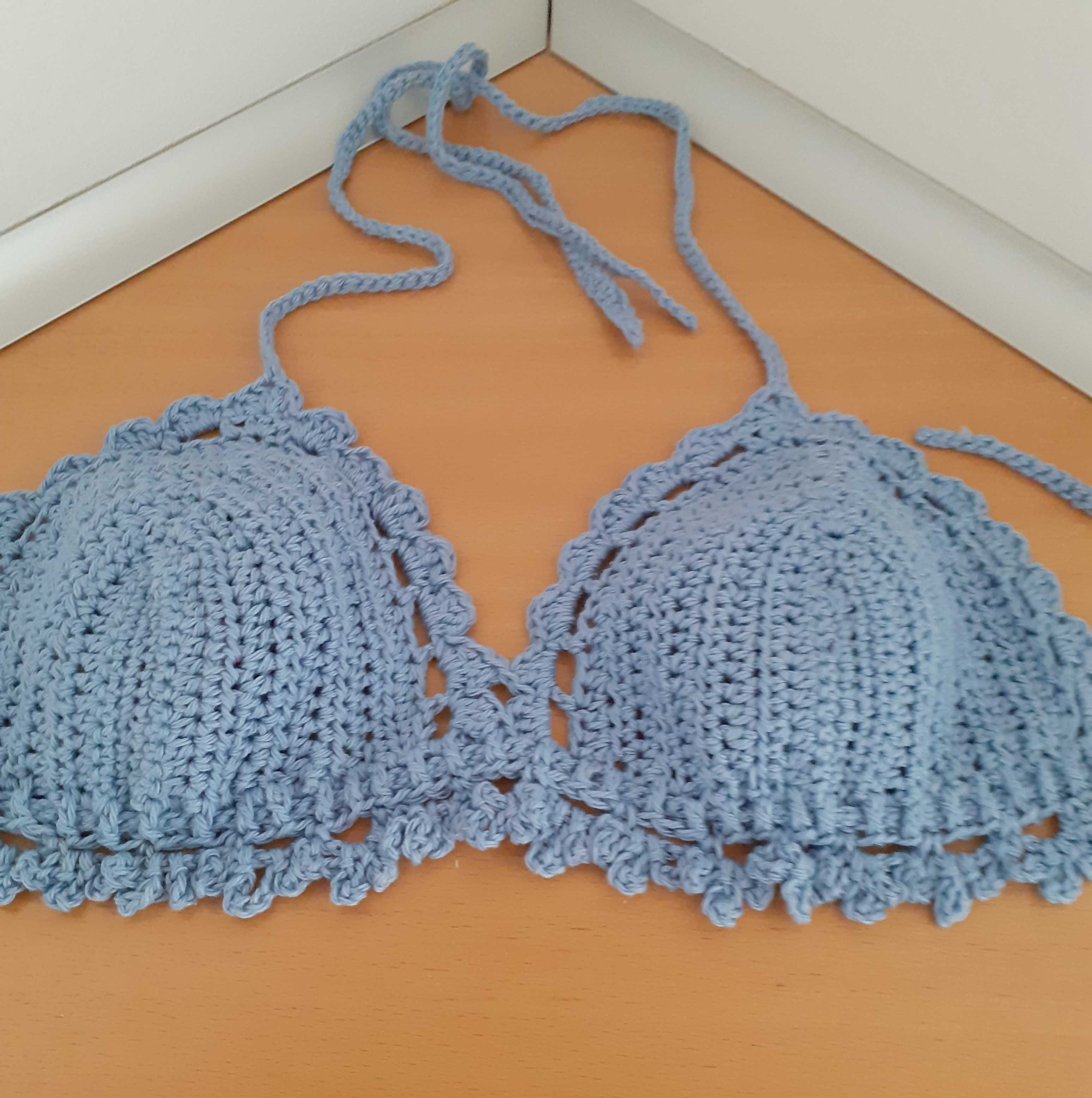 Crop Top szydełkowy  handmade