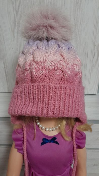 Шапка зимова для дівчинки