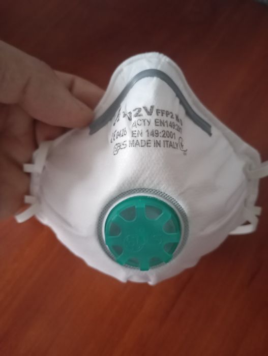 Респіратор протиаерозольний BLS   O2 102V FFP2 NR D (Італія).Нові.