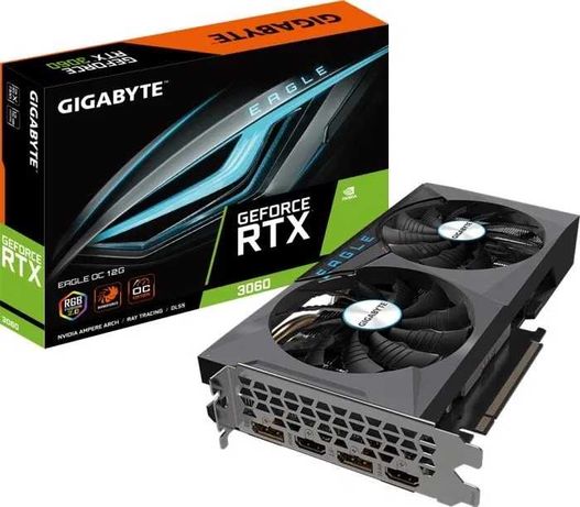 НОВА Відеокарта Gigabyte GeForce RTX 3060 EAGLE 12GB OC EDITION