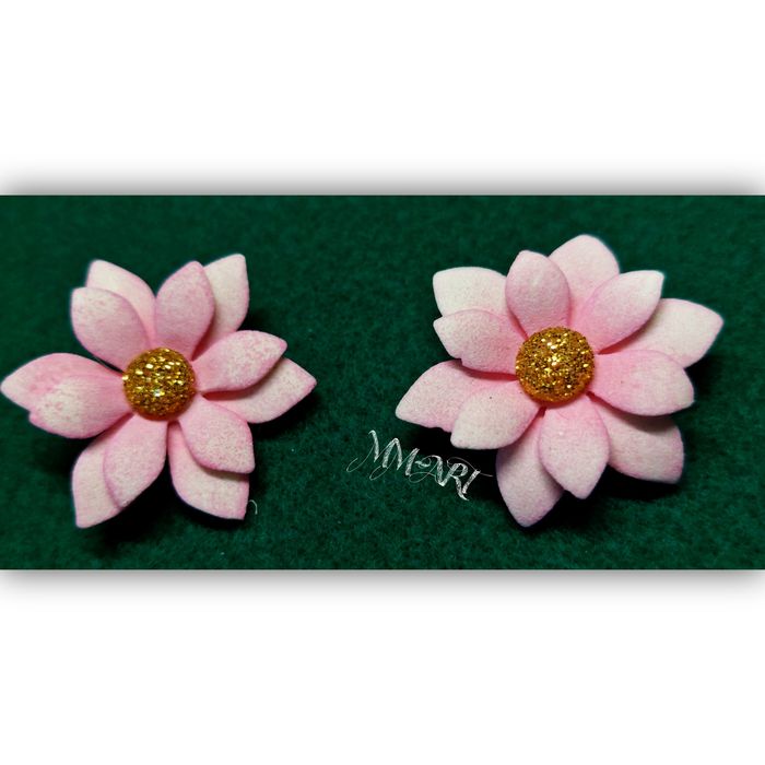 Kolczyki wkrety kwiaty