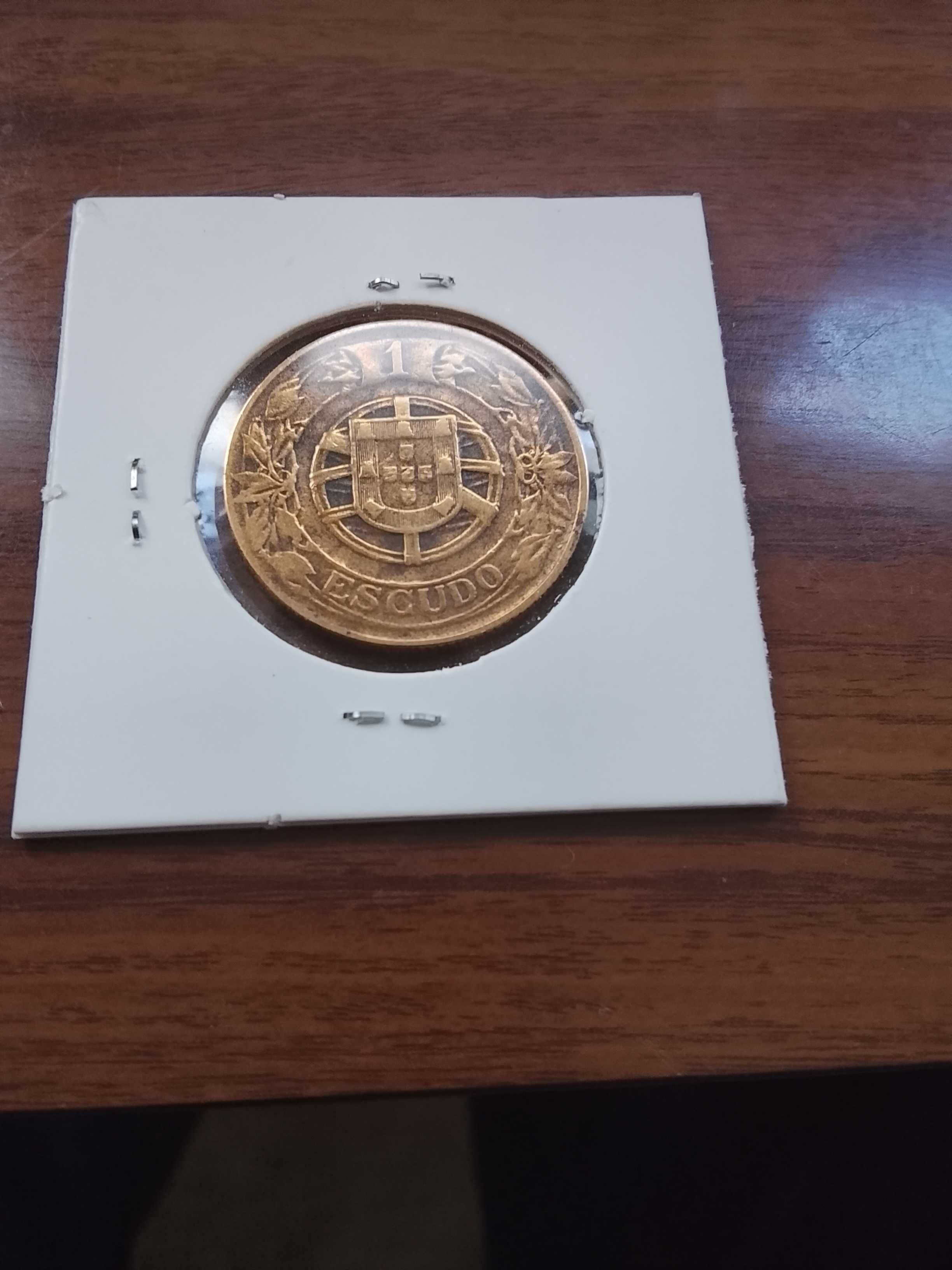 Moeda de 1 escudo de 1924, em bronze
