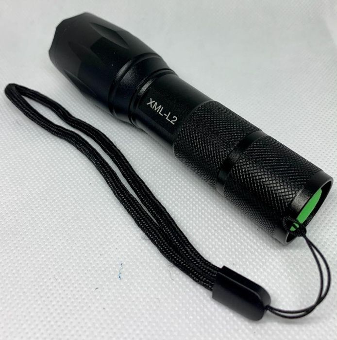 Тактический фонарь, светодиодный(силиконовый бандаж в подарок)