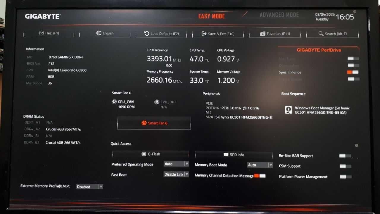 Материнська плата Gigabyte B760 Gaming X DDR4