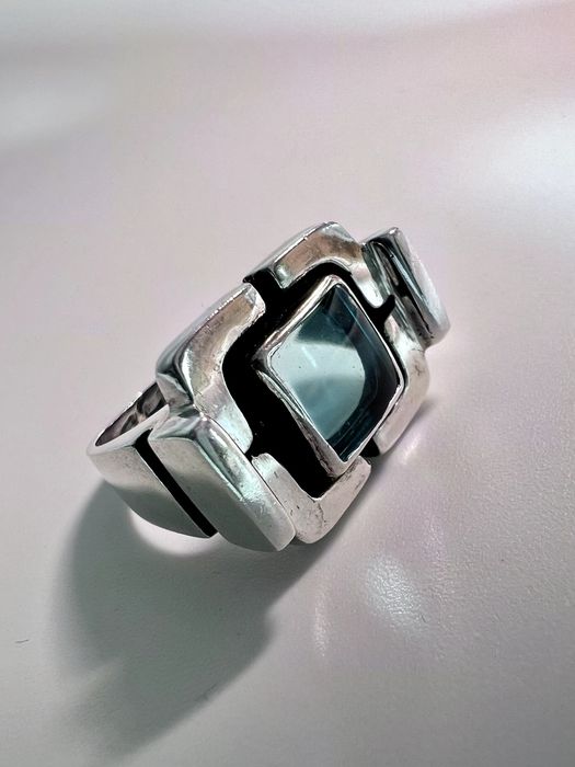 Pierścień Sygnet Vintage srebro Bogusław Hałatek