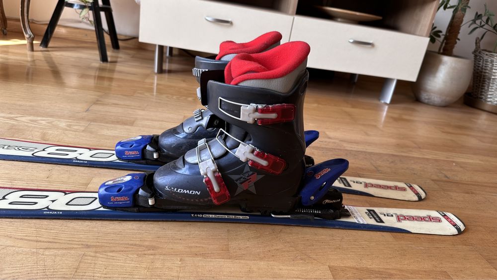 Narty Dynastar dziecięce  Buty Salomon roz. 35