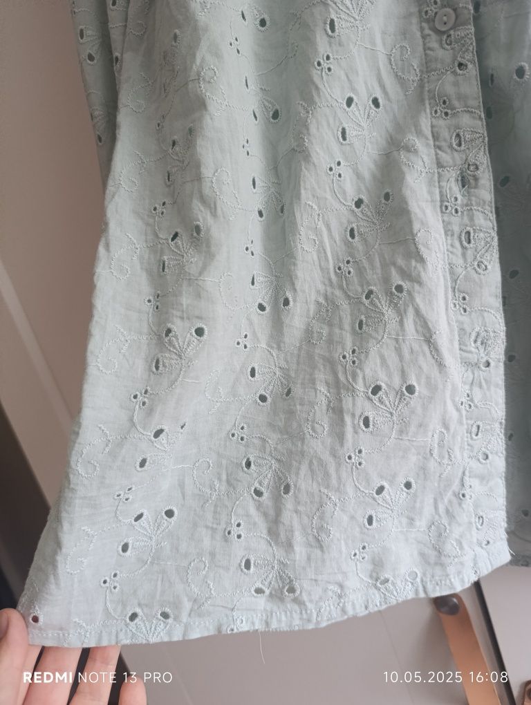 Piękna ażurowa koszula 100% bawełna