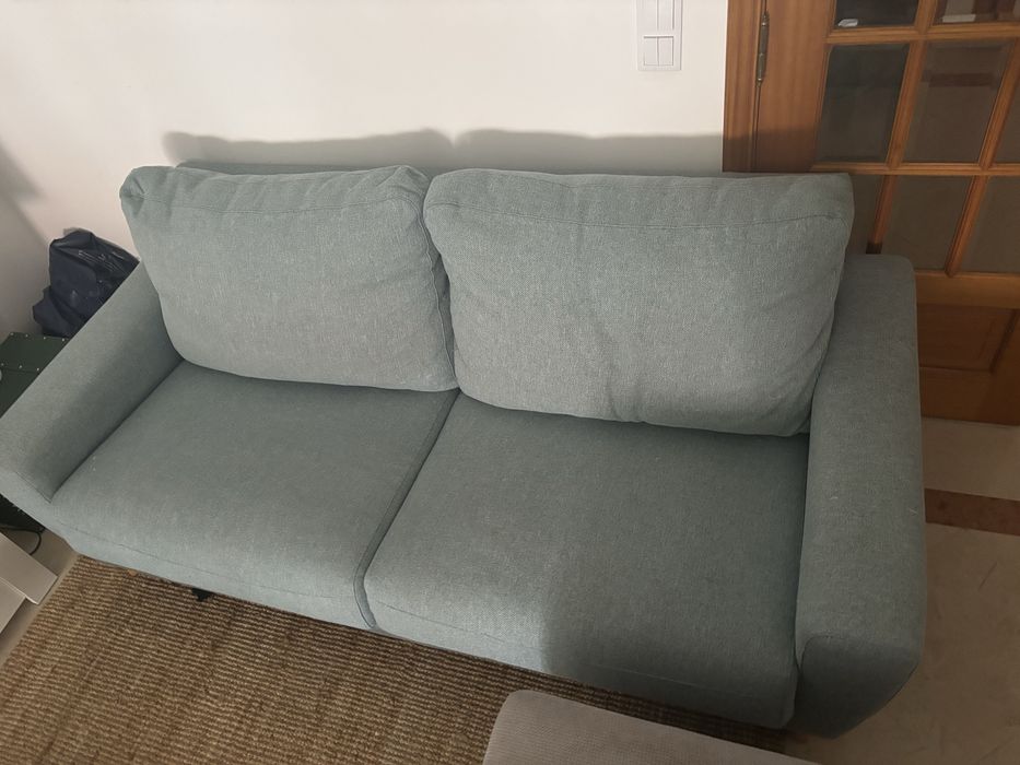 Sofa 3 lugares azul
