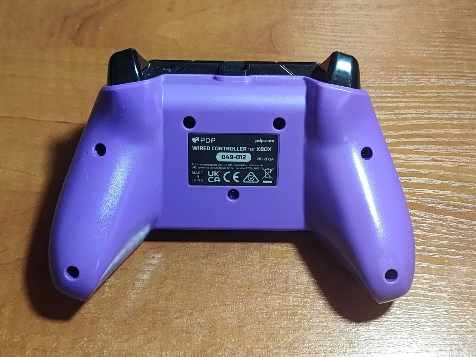 Kontroler PDP Xbox i komputer Pad przewodowy Biały Kinetic fioletowy