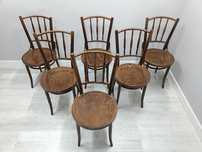 Krzesła gięte Thonet Fameg Radomsko  6szt
