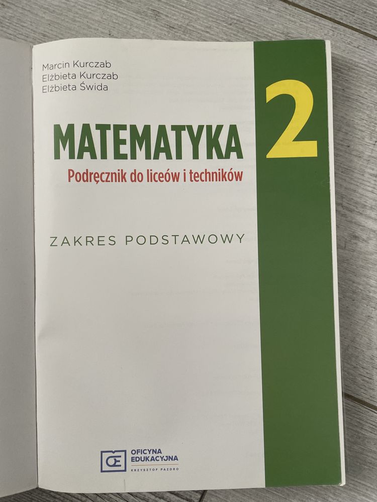Matematyka 2 zakres podstawowy