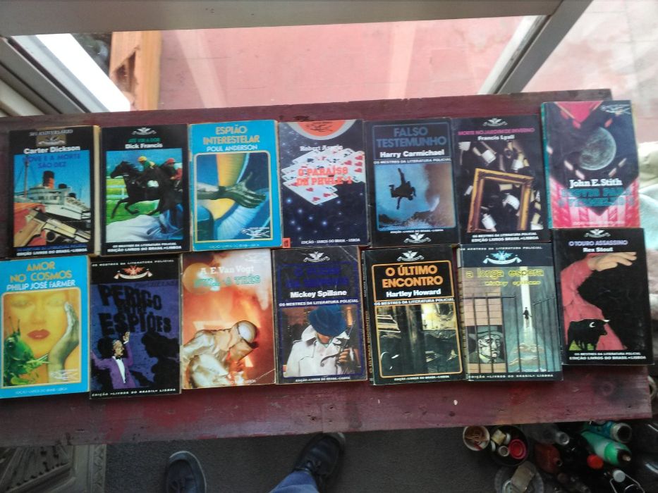 Livros antigos de Ficcao,policial,aventura,espionagem