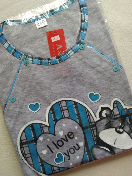 XXL 44 Koszula ciążowa nocna piżama do karmienia odpinana rozpinana na