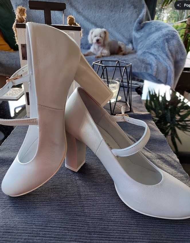 Nowe- Skórzane buty ręcznie robione La Marka