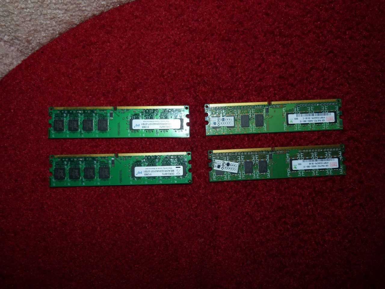 Оперативна пам'ять, ОЗУ планки 2 шт. по 512 Mb