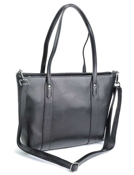 Жіноча сумка з натуральної шкіри з двома ручками на плече