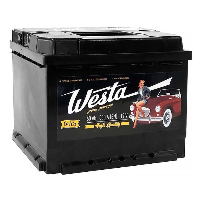 Автомобильный аккумулятор WESTA Pretty Powerful 6CT-60Ah