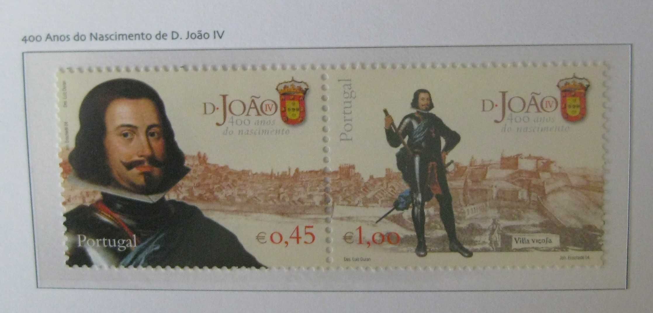 Série nº 3066/67 – 400 anos do Nascimento de D. João IV