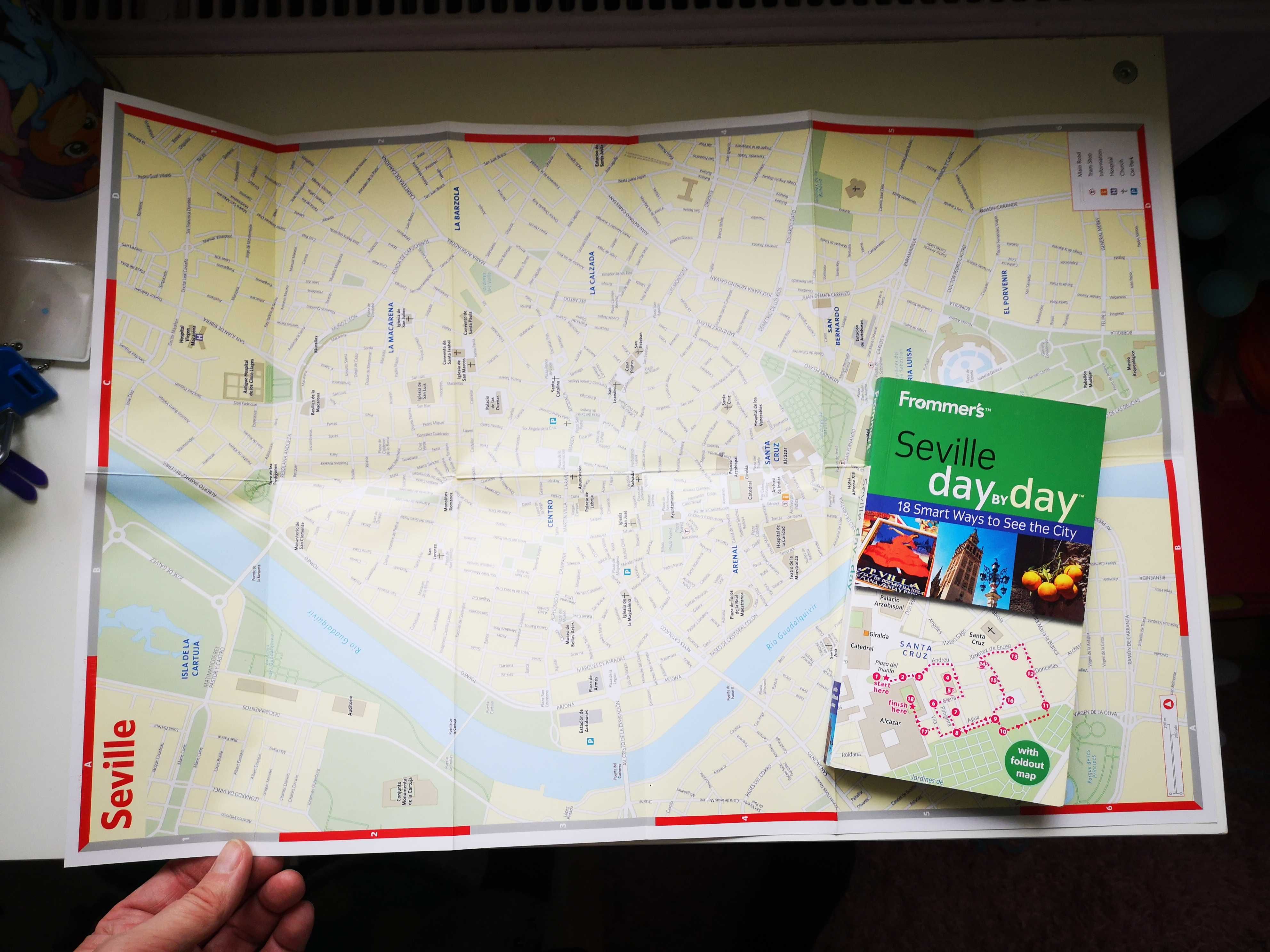 Seville Day by Day przewodnik Frommer's mapa w środku język angielski