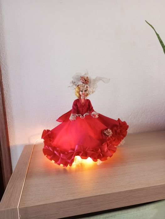Decoração Boneca Iluminação Vintage
