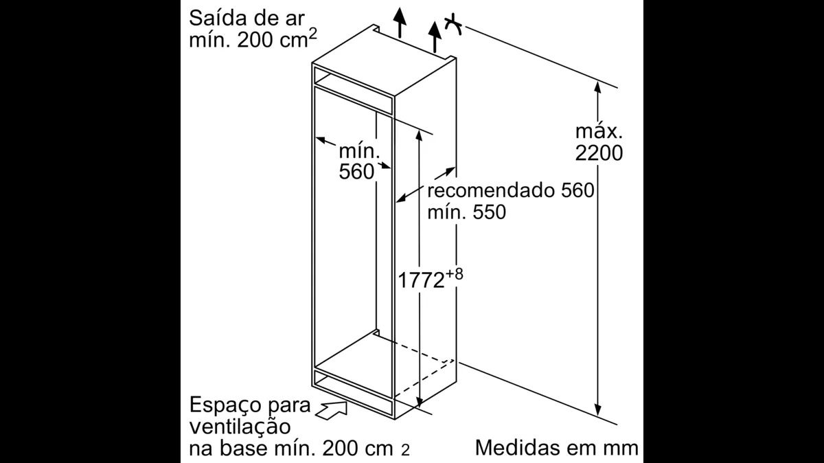 Frigorifico Combinado Encastre Bosch KIN86AFF