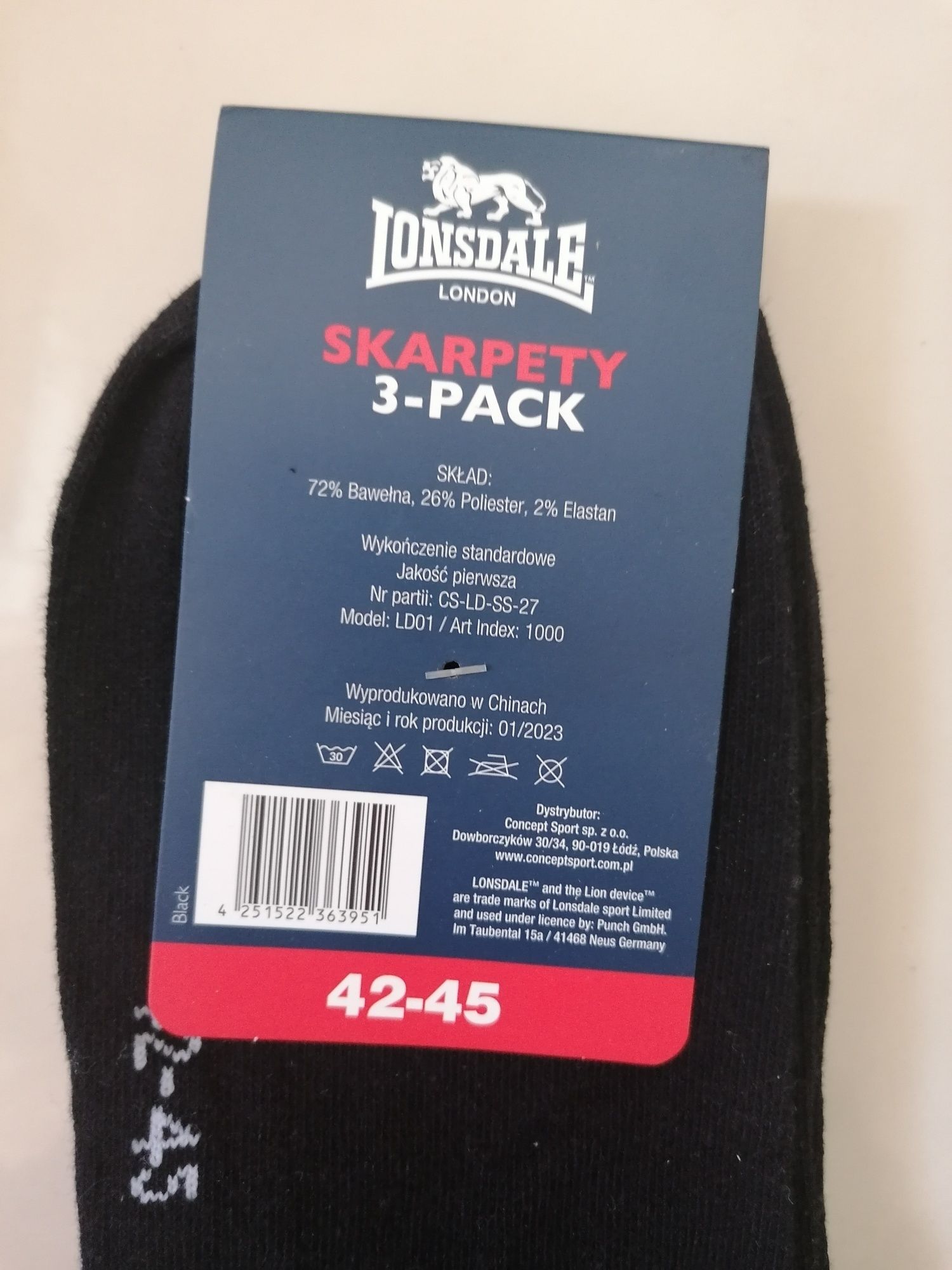 Skarpetki męskie 3pack, 42-45