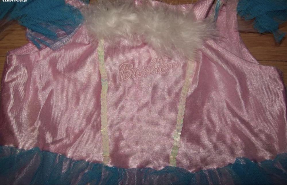 Sukienka suknia strój przebranie na bal BARBIE 3-5 lat