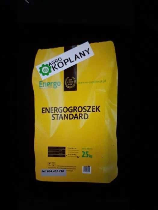 Węgiel ekogroszek standard ENERGO ; 1280 zł brutto/t ; 32,00zł/25 kg