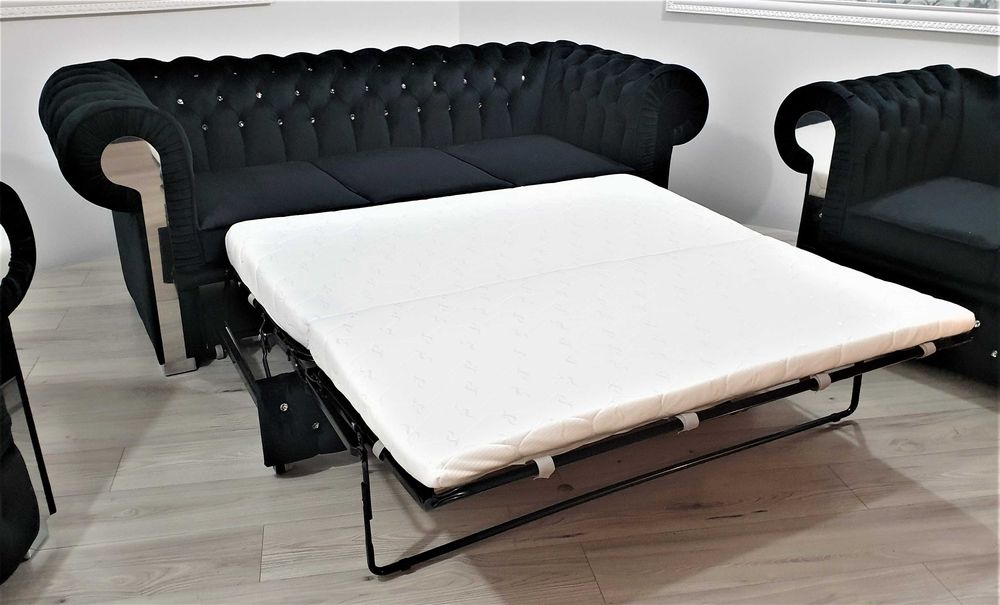 Zestaw Chesterfield GLAMOUR 3+2+1 Rozkładany PRODUCENT