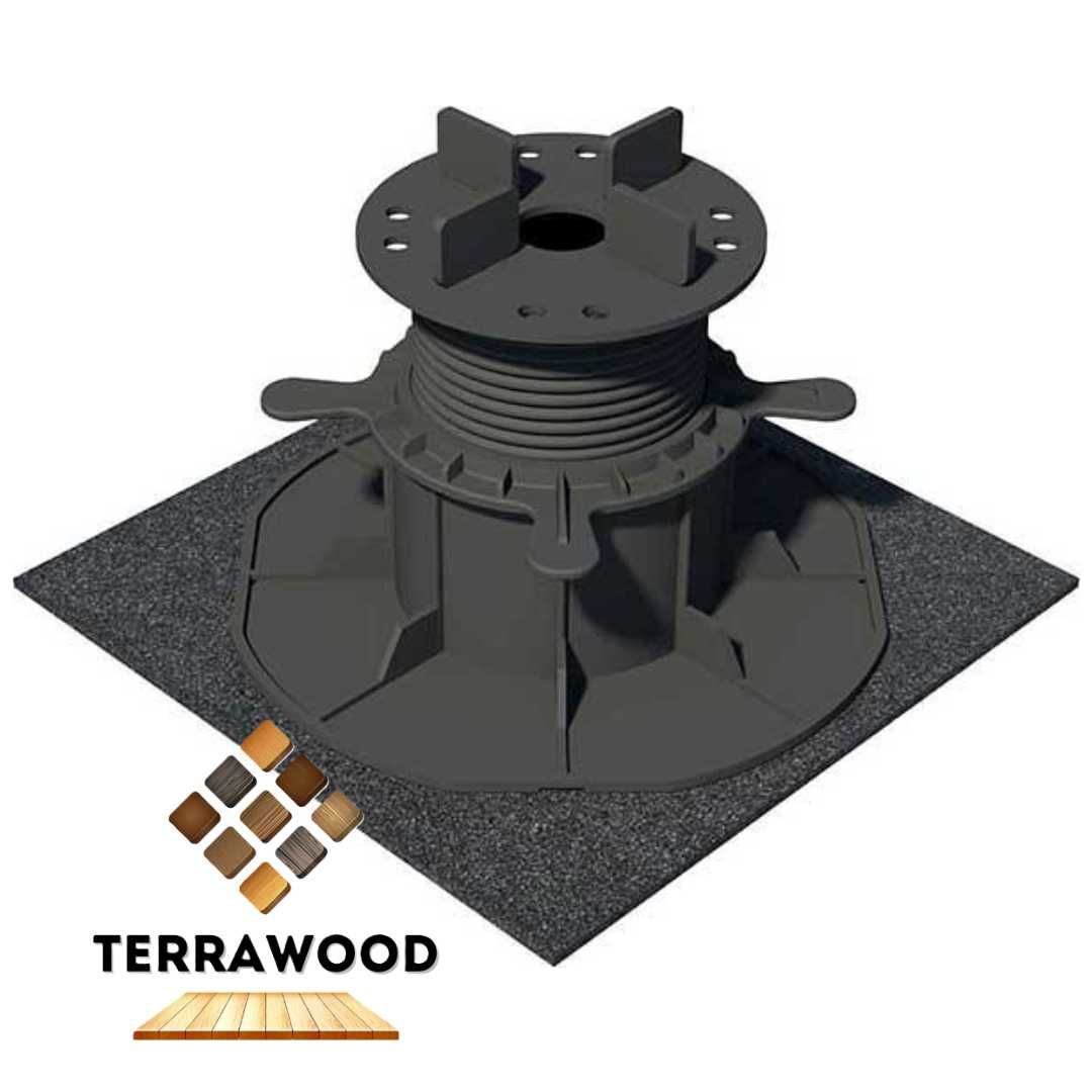 Резинова підкладка для терас/керамо граніт/200х200х3мм*24 шт