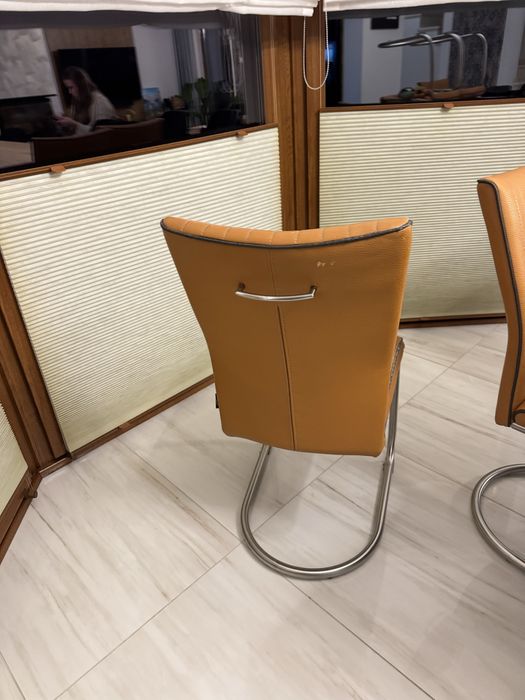 Krzesło 8 sztuk ekoskóra