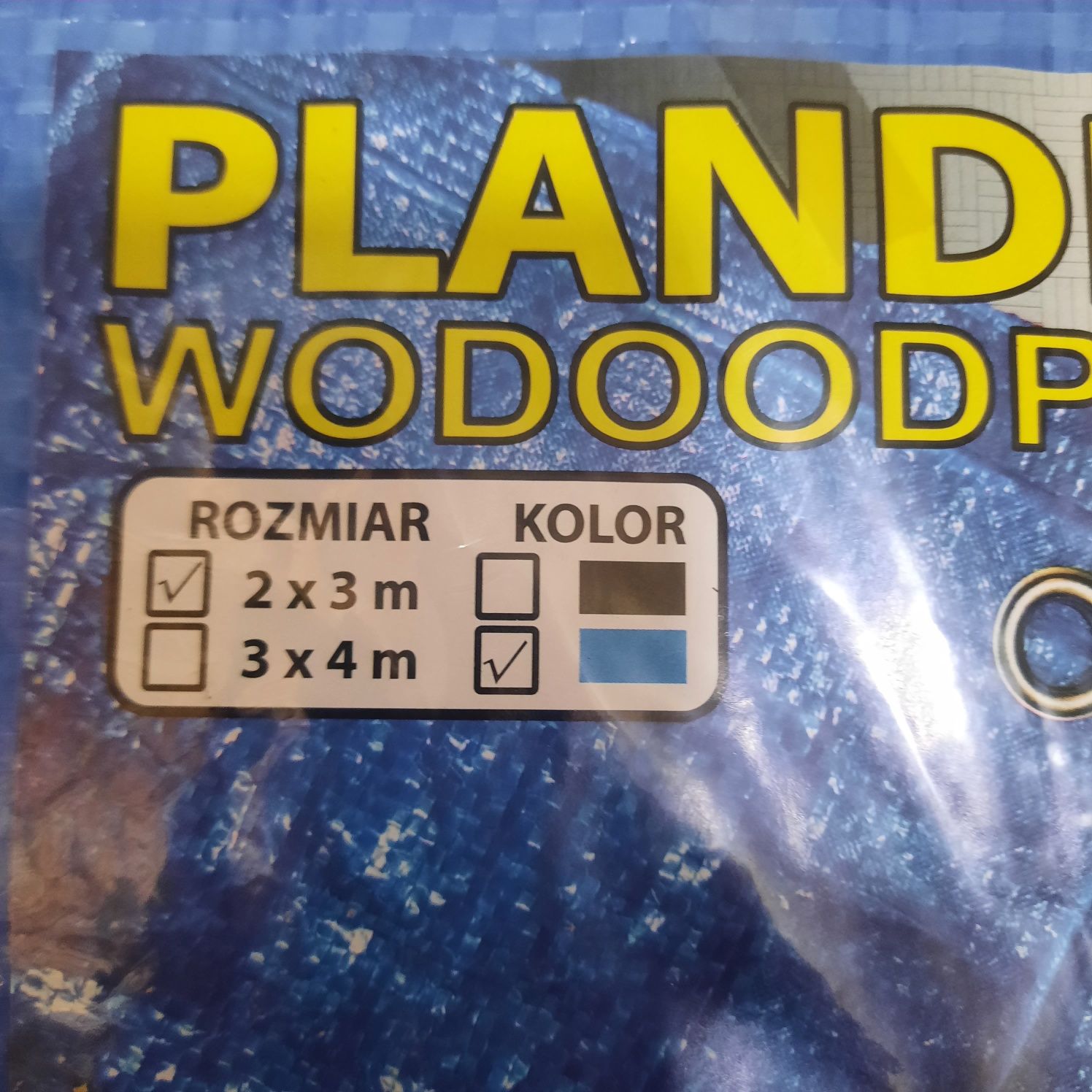 Plandeka wodoodporna 2x3 i 4x3