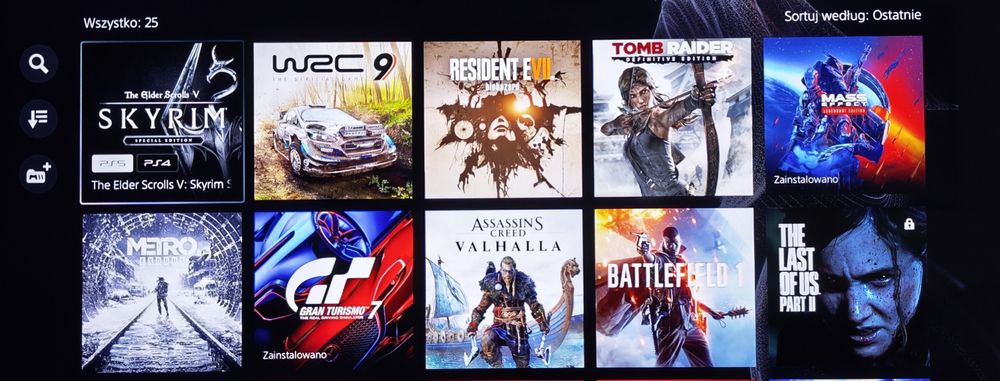 PS5 1T z napędem oraz grami