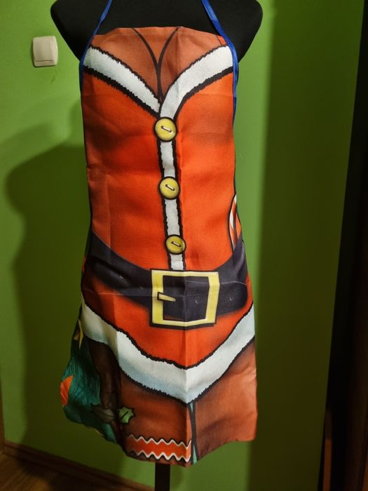 Świąteczny fartuszek sexi Santa mikołaj  prezent świąteczny