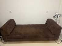 Banco estufado -  Chaise Longue - Castanho
