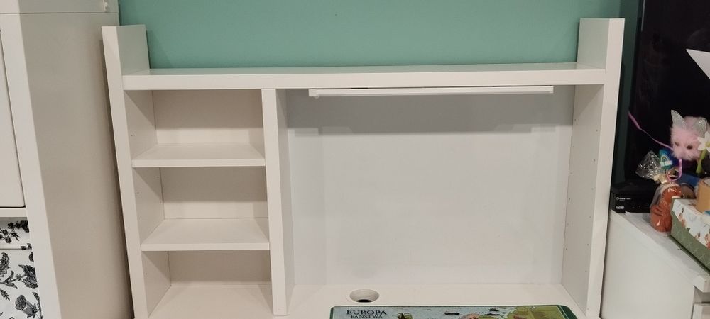 Nadstawka biurka micke tablica magnetyczna biała IKEA