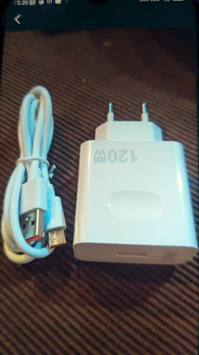 Швидка зарядка 120 Вт плюс кабель USB + type-c