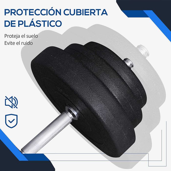 Conjunto pesos de fitness 40 kg , 2 unidades