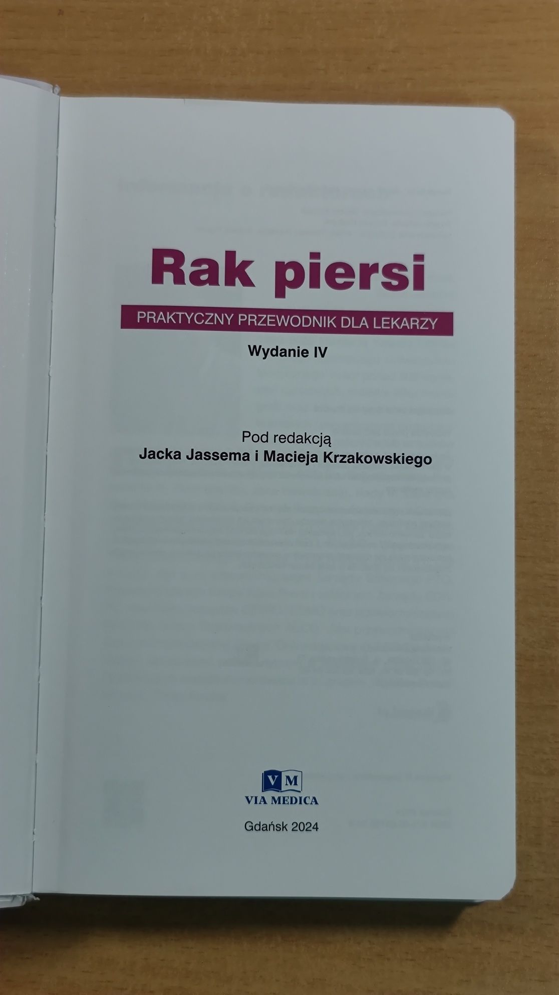 Książka podręcznik RAK PIERSI praktyczny przewodnik dla lekarzy 2024