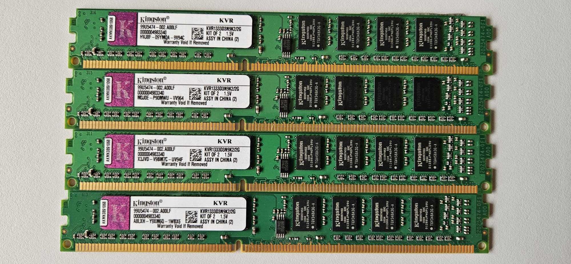 Pamięć RAM DDR3 Kingston 8 GB 4x2GB