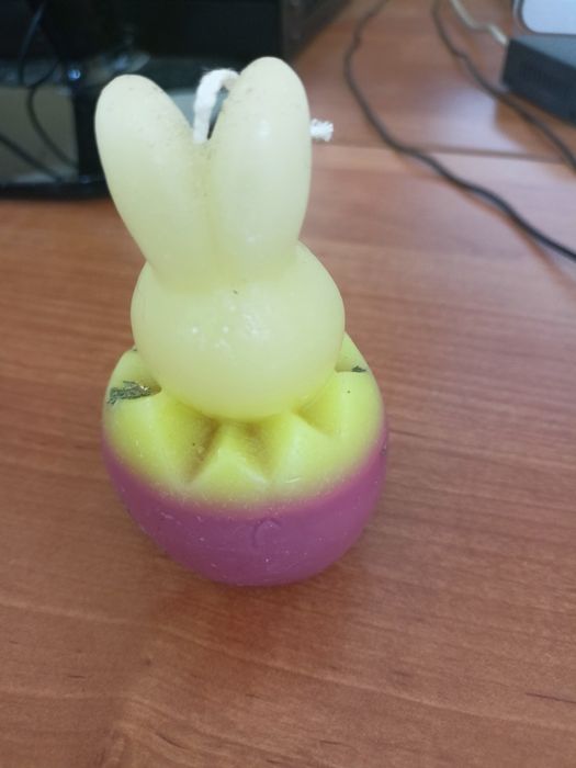 Wielkanocny zajączek swieczka