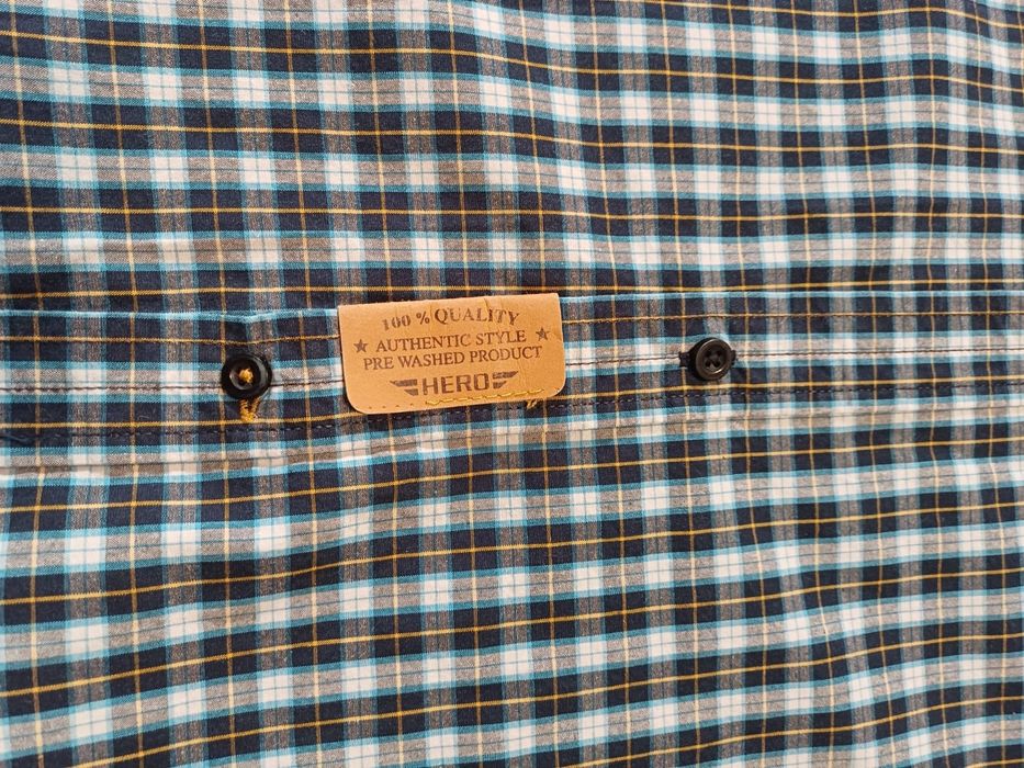 Męska koszula w kratę Hero rozm 2XL .