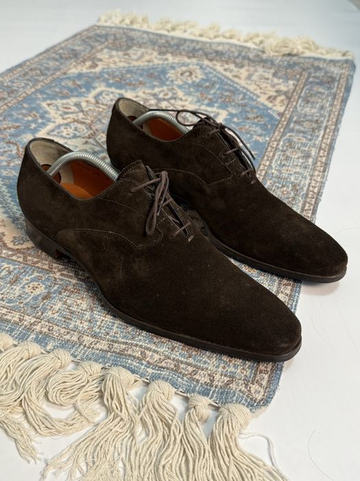 Преміальні замшеві туфлі Santoni Carter