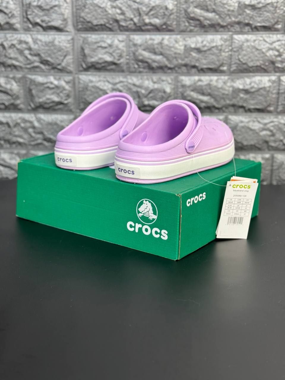 Женские Шлепанцы Crocs Фиолетовые Шлепанцы Кроксы