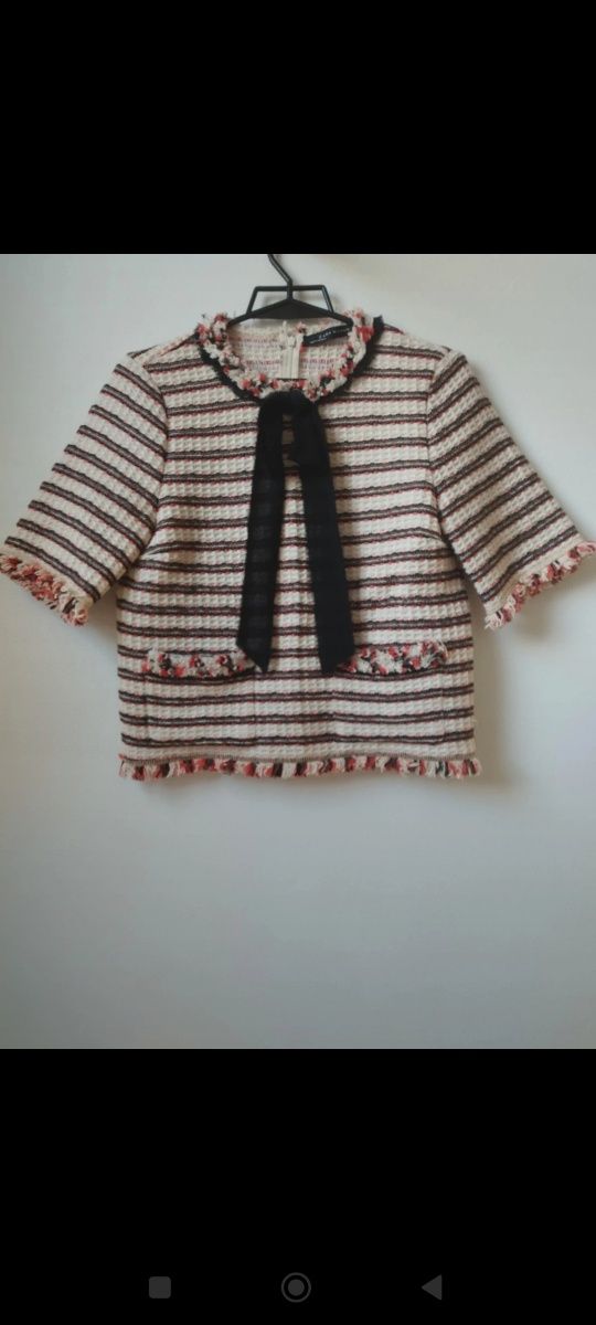 Bluzka damska elegancka sweterek Zara