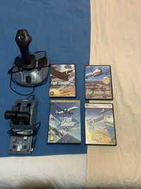 Flight Simulator Joystick THRUSTMASTER  Pack Airbus + 4 Jogos FS