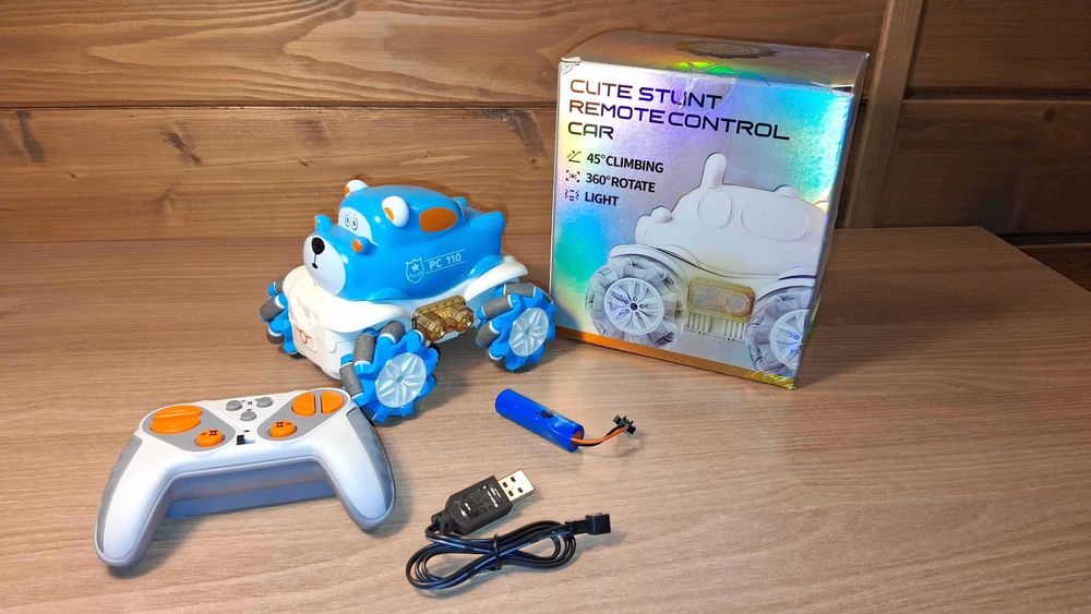 Samochód Akrobata Zdalnie Sterowany Gestem i Pilotem Policja