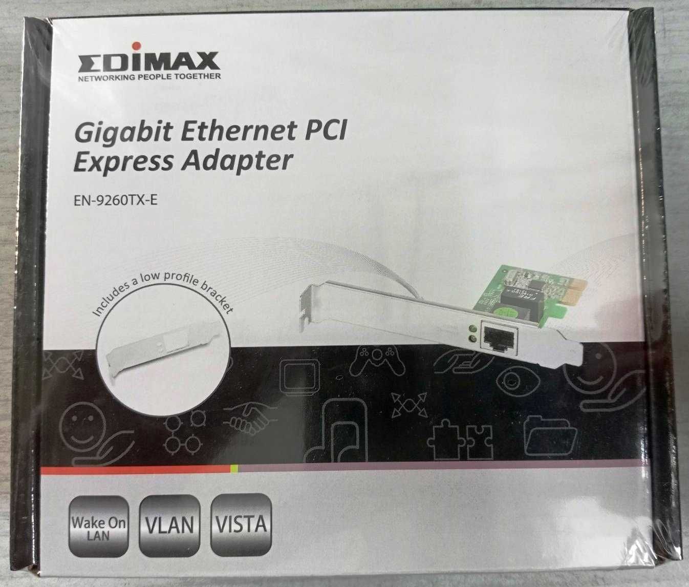 Мережевий адаптер Edimax EN-9260TX-E Gigabit Ethernet PCI-E - НОВИЙ!!!