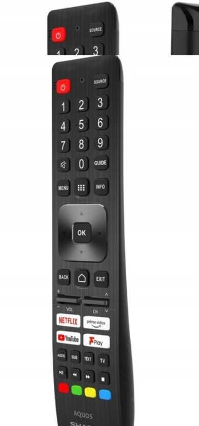 PILOT SHARP AQUOS oryginalny ANDROID TV Netflix YouTube Fplay Prime V