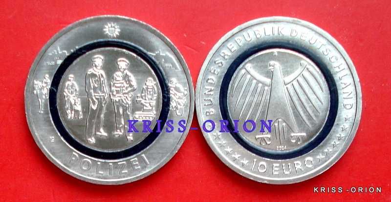 10 Euro 2024 Niemcy - Policja - Polimer ring
